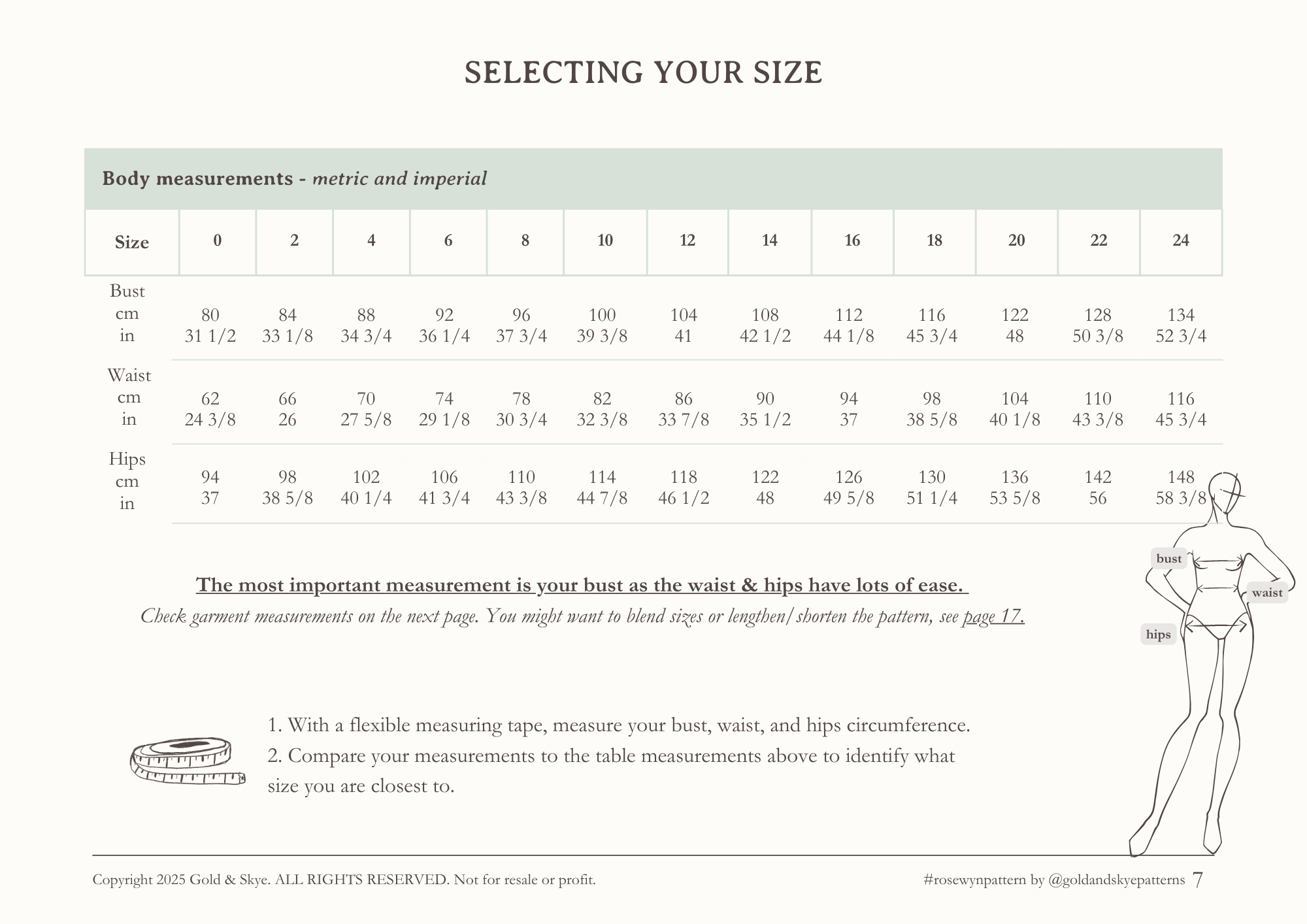 Robe & Blouse Rosewyn - Patron PDF
