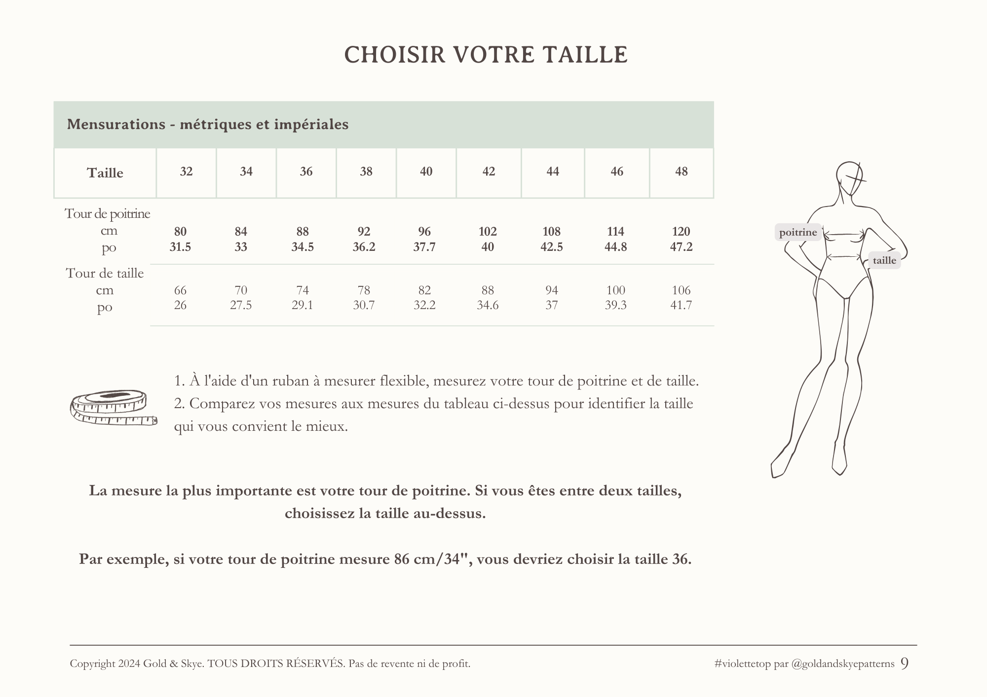 Top Violette - Patron PDF